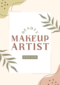 Book a Makeup Artist Poster Design