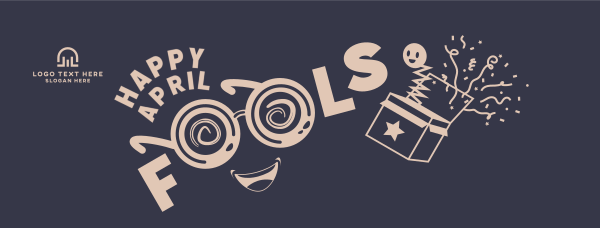 April Fools Glasses Facebook Cover Design Image Preview