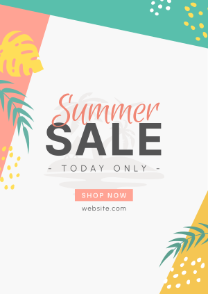 Playful Summer Sale  Poster Image Preview