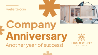 Minimalist Company Anniversary Animation Preview