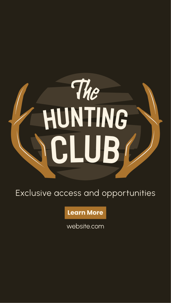 The Hunting Club Instagram Story Design Image Preview