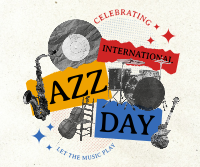 Retro Jazz Day Facebook post Image Preview