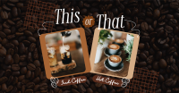 This or That Coffee Facebook Ad Design