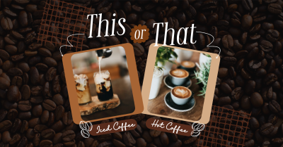 This or That Coffee Facebook ad Image Preview