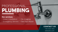 Professional Plumbing Facebook event cover Image Preview