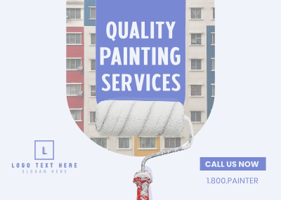 Painting Wall Exterior Postcard Image Preview