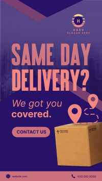 Express Delivery Package Instagram Story Design
