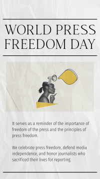 Press Freedom Facebook Story Design