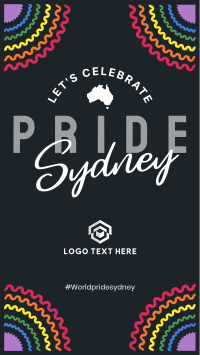 Sydney Pride Facebook Story Design