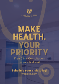 Clinic Medical Consultation Flyer Image Preview