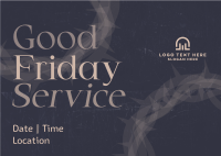  Good Friday Service Postcard Image Preview