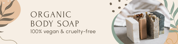 Organic Body Soap Etsy Banner Design Image Preview