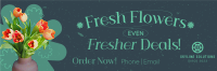 Fresh Flowers Sale Twitter Header Image Preview