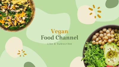 Vegan Food Channel YouTube cover (channel art) Image Preview