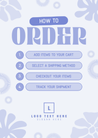 Funky Flowery Order Guide Poster Preview