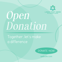 Together, Let's Donate Instagram post Image Preview