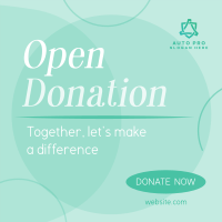 Together, Let's Donate Instagram post Image Preview