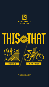 This or That Exercise Instagram story Image Preview