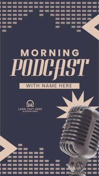 Morning Podcast Stream Instagram Reel Design