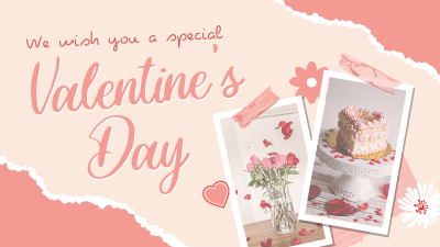 Scrapbook Valentines Greeting Facebook event cover Image Preview