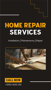 Simple Home Repair Service Facebook story Image Preview