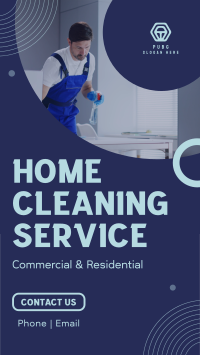 On Top Cleaning Service Facebook Story Design