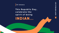 Indian Ribbon Facebook Event Cover Design