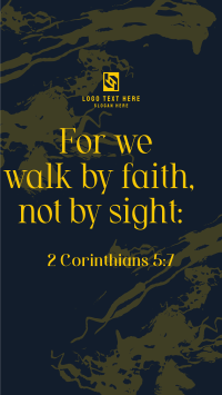 Walk by Faith Instagram Story Design