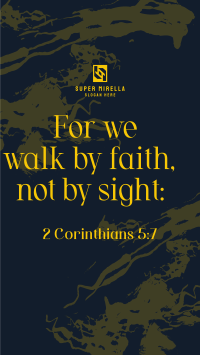 Walk by Faith Instagram story Image Preview