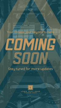Coming Soon Fitness Gym Teaser Facebook Story Design