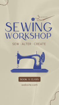 Sewing Workshop Facebook Story Preview