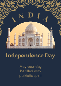 Decorative Indian Independence Flyer Design
