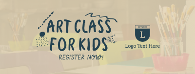 Art Class For Kids Facebook cover Image Preview