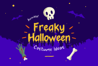 Freaky Halloween Pinterest Cover Design