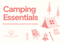 Quirky Outdoor Camp Postcard Image Preview