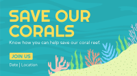 Care for the Corals Facebook Event Cover Design