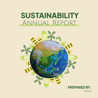 Sustainability Annual Report Instagram Post Design