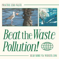 Beat the Pollution Instagram Post Design