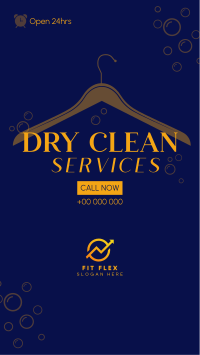 Dry Clean Service Facebook Story Design