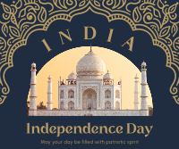 Decorative Indian Independence Facebook post Image Preview