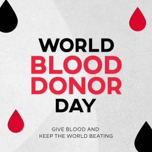 Minimalist Blood Donor Day Linkedin Post Image Preview