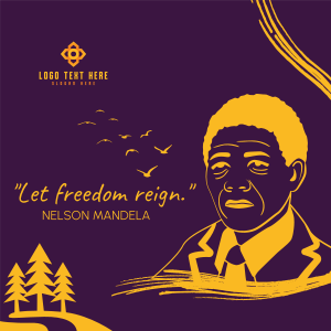 Nelson Mandela  Freedom Day Instagram post Image Preview