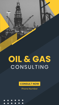 Oil and Gas Tower Facebook Story Design