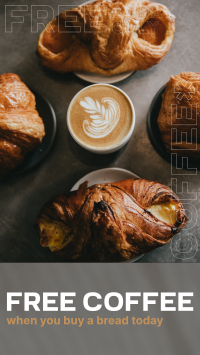 Bread and Coffee Instagram reel Image Preview