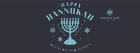 Hanukkah Menorah Greeting Facebook cover Image Preview