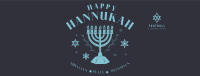 Hanukkah Menorah Greeting Facebook Cover Design