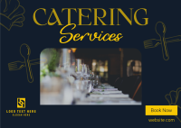 Catering Business Promotion Postcard Design