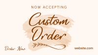 Brush Custom Order Facebook Event Cover Image Preview