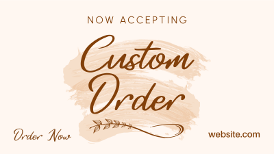 Brush Custom Order Facebook event cover Image Preview