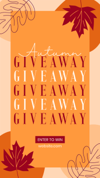 Cozy Leaves Giveaway TikTok video Image Preview